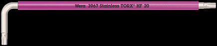 3967 SXL HF TORX® Winkelschlüssel Multicolour mit Haltefunktion, lang, Edelstahl