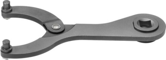 Hinged face spanner set