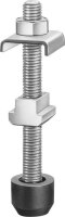 Pressure screw for open holding arm