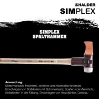 SIMPLEX Spalthammer mit Tempergussgehäuse