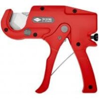 Pipe cutter, for plastic pipes, (electrical installation)
