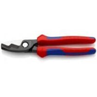 Cable shears, with double cutting edge