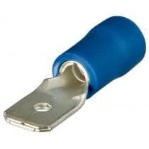 Spade connector, insulated