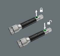 8796 SA Zyklop-Verlängerung "flexible-lock" mit Schnelldrehhülse, kurz, 1/4", 1/4" x 75 mm