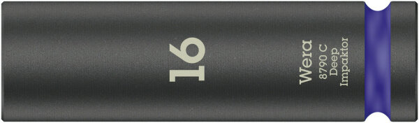 8790 C Impaktor Deep Steckschlüsseleinsatz mit 1/2"-Antrieb, 16 x 83 mm