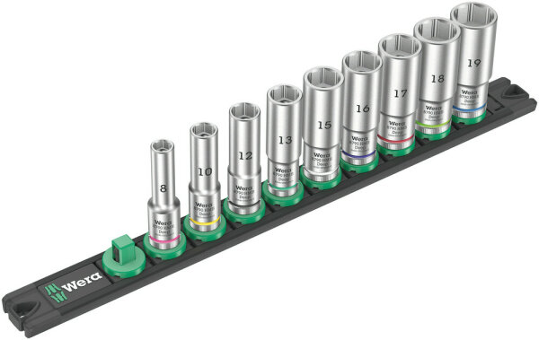 Nuss-Magnetleiste B Deep 1 Steckschlüsseleinsatz-Satz, 3/8"-Antrieb, 9-teilig