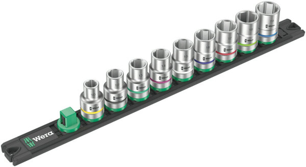 Nuss-Magnetleiste C 4 Zyklop Steckschlüsseleinsatz-Satz, 1/2"-Antrieb, 9-teilig