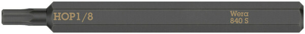 840 S Hex-Plus Innensechskant Bits für Schlagschraubendreher, 1/8" x 70 mm