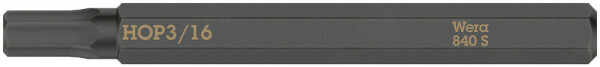840 S Hex-Plus Innensechskant Bits für Schlagschraubendreher, 3/16" x 70 mm