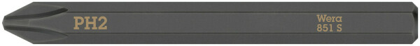 851 S Kreuzschlitz Phillips Bits für Schlagschraubendreher, PH 2 x 70 mm