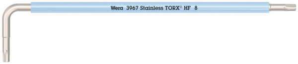 3967 SXL HF TORX® Winkelschlüssel Multicolour mit Haltefunktion, lang, Edelstahl, TX 8 x 90 mm