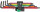 967/9 TX XL Multicolour 1 Winkelschlüsselsatz, lang, 9-teilig