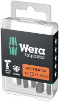 867/4 IMP DC TORX® DIY Impaktor Bits, TX 25 x 50 mm, 5-teilig