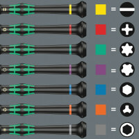 Kraftform Micro 12 Universal 1 Elektronik-Schraubendrehersatz, 12-teilig