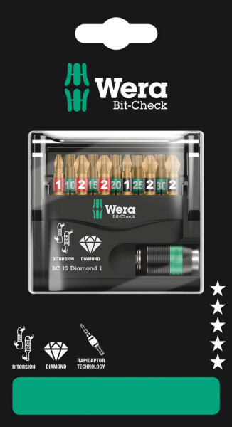 Bit-Check 12 Diamond 1 SB, 12-teilig