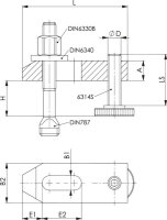 Spanneisen DIN6314V verstärkt 12/10-40mm AMF