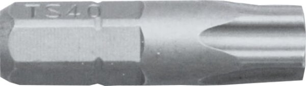 1/4" Torx Plus / IPR Bit L25 mm;5-Stern 10IPR mit Bohrung