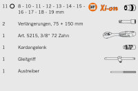 Xi-on 3/8" Steckschluessel Satz 17tlg