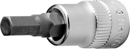 1/4" Bit Stecknuss Innen-6kant 4 mm