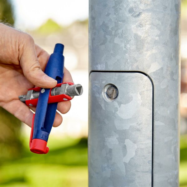 KNIPEX 00 11 07 Stiftschaltschrankschlüssel der Standard Schaltschrankschlüssel 145 mm