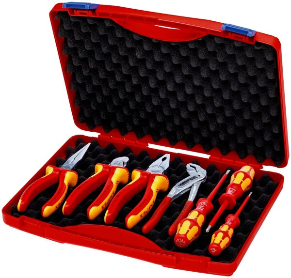 KNIPEX 00 21 15 Werkzeug-Box "RED" Elektro Set 2  