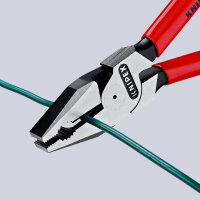 KNIPEX 02 05 180 Kraft-Kombizange mit Comfort-Griffen verchromt 184 mm