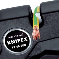 KNIPEX 12 40 200 Selbsteinstellende Abisolierzange  200 mm