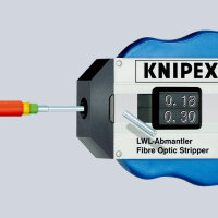 KNIPEX 12 85 100 SB Abisolierwerkzeug für Glasfaserkabel  100 mm