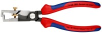 KNIPEX 13 62 180 SB StriX® Abisolierzangen mit Kabelschere mit Mehrkomponenten-Hüllen schwarz atramentiert 180 mm