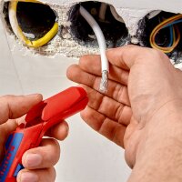 KNIPEX 16 95 02 SB ErgoStrip® Universal-Abmantelungswerkzeug für Linkshänder 135 mm