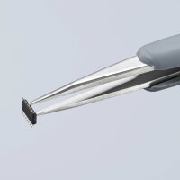 KNIPEX 92 21 10 ESD Präzisionspinzette mit gummiertem Griff ESD gummierter Griff 123 mm