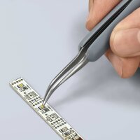 KNIPEX 92 31 10 ESD Präzisionspinzette mit gummiertem Griff ESD gummierter Griff 122 mm