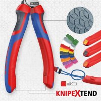 KNIPEX 95 12 225 StepCut® XL Kabelschere mit Stufenschnitt mit Comfort-Griffen brüniert 225 mm