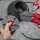 KNIPEX 97 33 03 MultiCrimp® Crimpzange mit Wechselmagazin mit Mehrkomponenten-Hüllen brüniert 250 mm