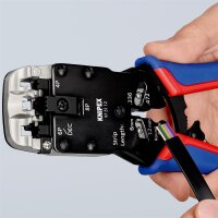 KNIPEX 97 51 12 Crimpzange für Westernstecker mit...