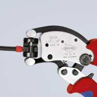 KNIPEX 97 53 19 Twistor® T Selbsteinstellende Crimpzange für Aderendhülsen mit drehbarem Crimpkopf mit Mehrkomponenten-Hüllen verchromt 200 mm