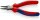KNIPEX 22 02 140 Rundzange mit Mehrkomponenten-Hüllen schwarz atramentiert 140 mm