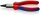KNIPEX 22 02 160 Rundzange mit Comfort-Griffen schwarz atramentiert 160 mm