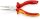 KNIPEX 25 06 160 T BK Flachrundzange mit Schneide (Radiozange) isoliert mit Mehrkomponenten-Hüllen, VDE-geprüft verchromt 160 mm
