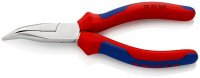 KNIPEX 25 25 160 Flachrundzange mit Schneide (Radiozange) mit Comfort-Griffen verchromt 165 mm