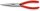 KNIPEX 26 11 200 Flachrundzange mit Schneide (Storchschnabelzange) mit Kunststoff überzogen schwarz atramentiert 200 mm