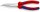 KNIPEX 26 25 200 SB Flachrundzange mit Schneide (Storchschnabelzange) mit Comfort-Griffen verchromt 200 mm