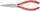 KNIPEX 30 11 190 Langbeckzange mit Kunststoff überzogen schwarz atramentiert 190 mm