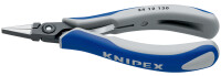 KNIPEX 34 12 130 Präzisions-Elektronik-Greifzange mit Mehrkomponenten-Hüllen brüniert 135 mm