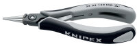 KNIPEX 34 32 130 ESD Präzisions-Elektronik-Greifzange ESD mit Mehrkomponenten-Hüllen brüniert 135 mm