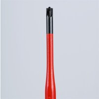 KNIPEX 98 25 01 SLS Schraubendreher (Slim) PlusMinus Pozidriv® isolierender Mehrkomponenten-Griff, VDE-geprüft brüniert 187 mm