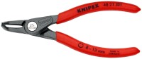 KNIPEX 48 21 J01 SB Präzisions-Sicherungsringzange für Innenringe in Bohrungen mit rutschhemmendem Kunststoff überzogen grau atramentiert 130 mm