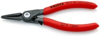 KNIPEX 48 31 J0 Präzisions-Sicherungsringzange für Innenringe in Bohrungen mit Überdehnungsschutz mit rutschhemmendem Kunststoff überzogen grau atramentiert 140 mm