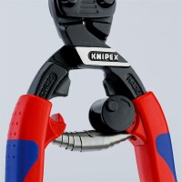 KNIPEX 71 12 200 CoBolt® Kompakt-Bolzenschneider mit schlanken Mehrkomponenten-Hüllen schwarz atramentiert 200 mm