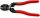 KNIPEX 71 31 160 SB CoBolt® S Kompakt-Bolzenschneider mit Schneidaussparung mit Kunststoff überzogen schwarz atramentiert 160 mm